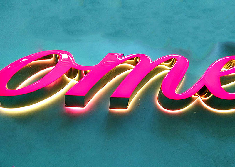 杭州門頭發光字招牌制作