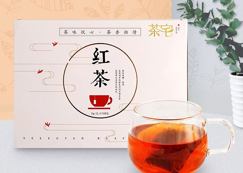 茶宅袋泡紅茶/綠茶包裝設計
