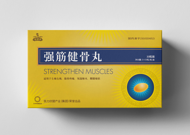 核力欣健強筋健骨丸藥品升級設計提報