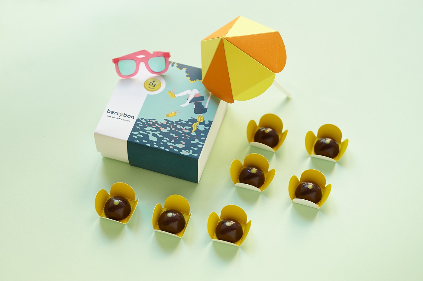 花一樣的維生素糖果包裝設計-創意我只服你