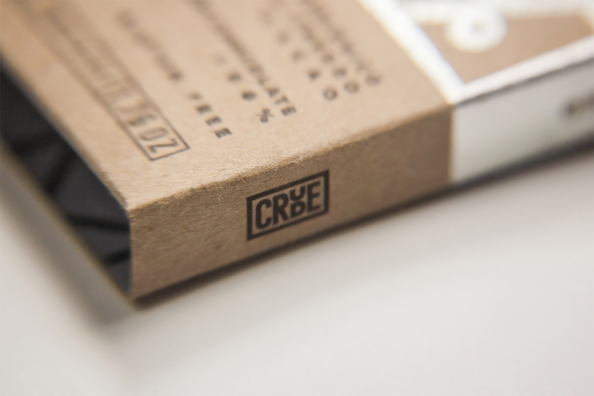 原始生巧克力品牌Crude包裝設計