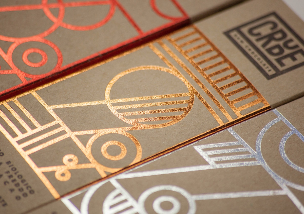 原始生巧克力品牌Crude包裝設計