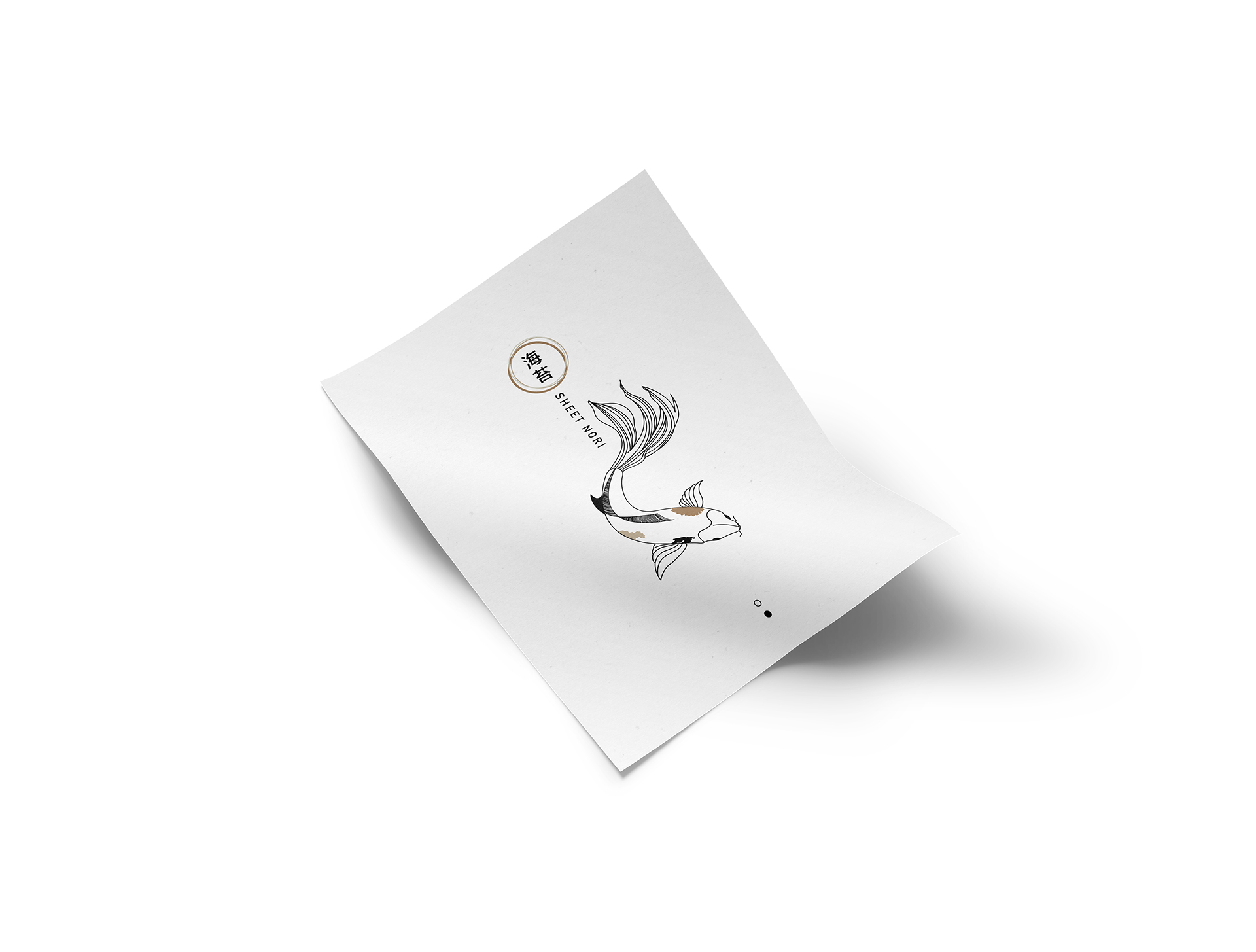 海產品插畫卡片