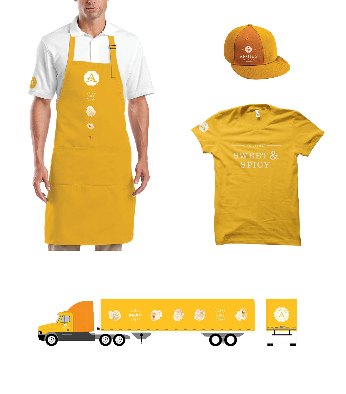 爆米花品牌工作服、運輸車