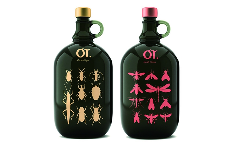 莫斯科昆蟲“或葡萄酒”品牌包裝設計，不過看起來有點恐怖