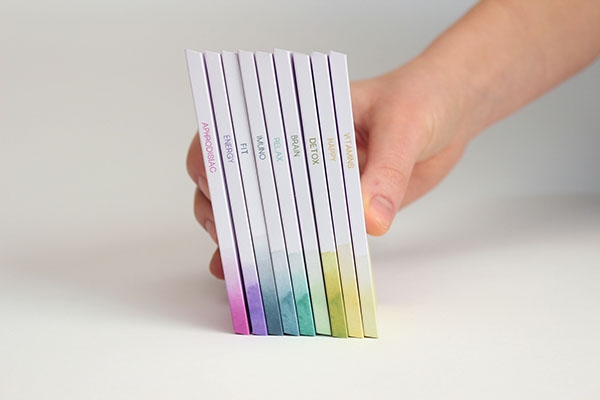 彩色之光， 生態手工巧克力食品包裝設計工程。