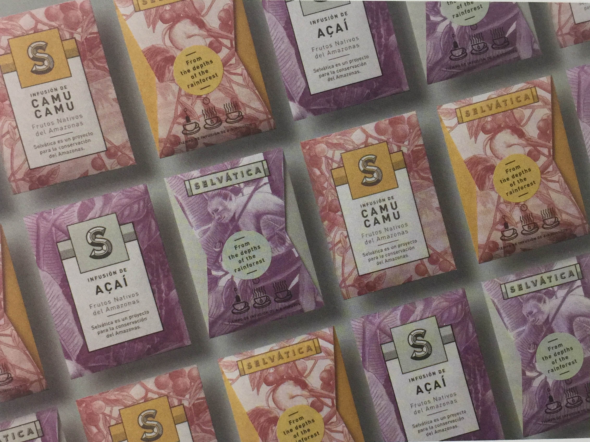 果茶飲品包裝設計,使果茶茶包的包裝看起來更加獨特、更具異域風情