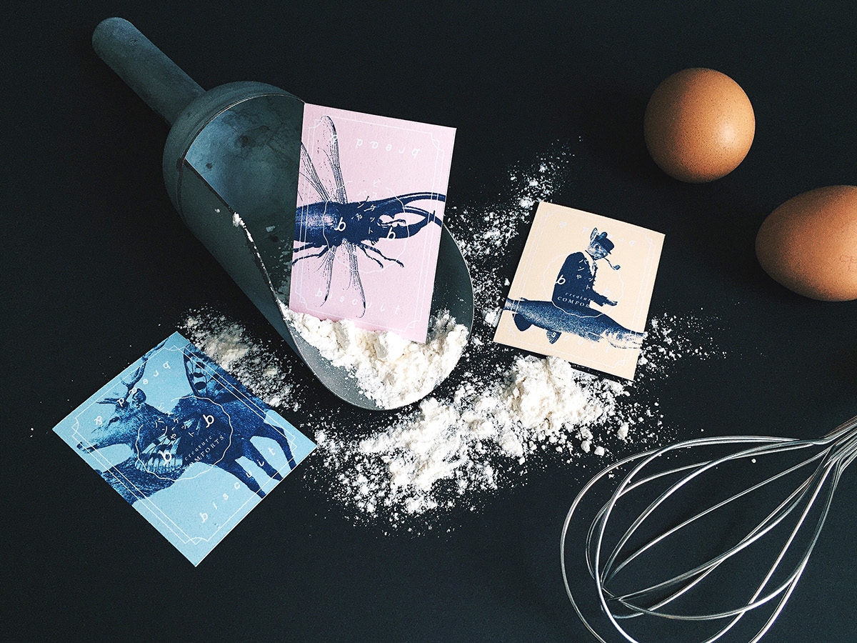 概念化早餐,面包與餅干食品飲料包裝設計