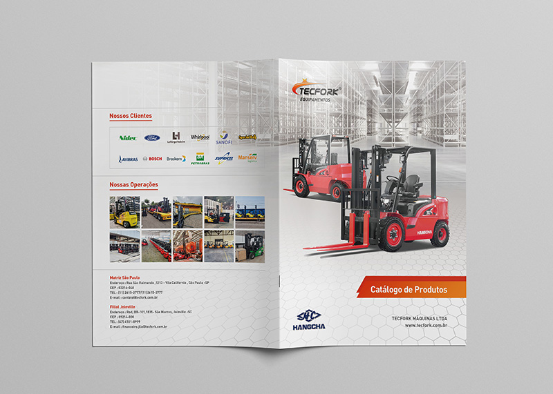 叉車公司產品宣傳畫冊設計制作
