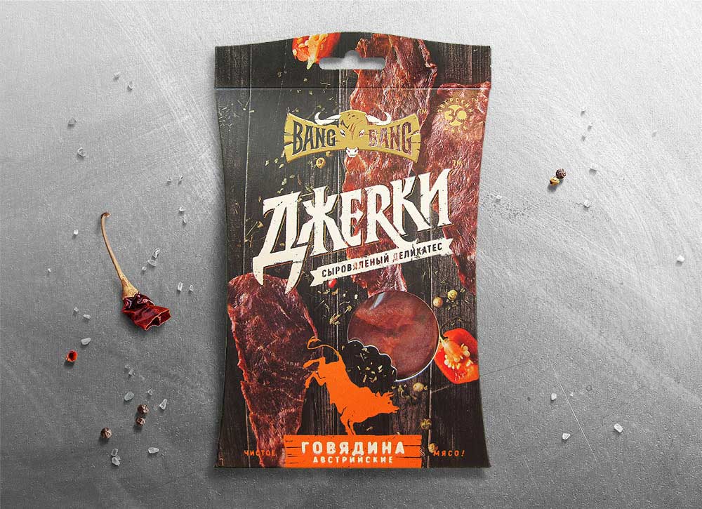 西部牛肉干創意包裝設計