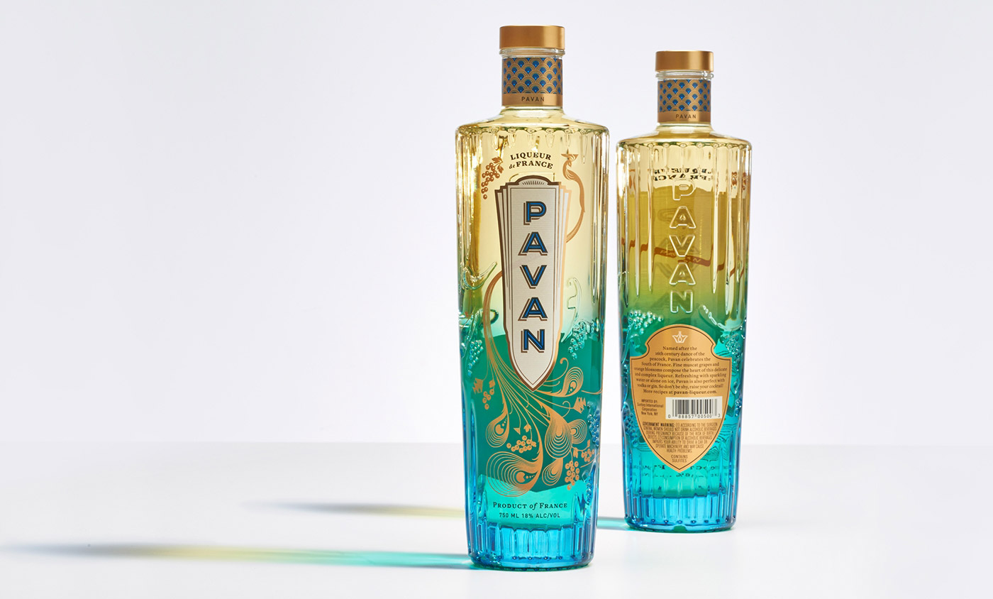 孔雀之舞法國酒類創意包裝設計1