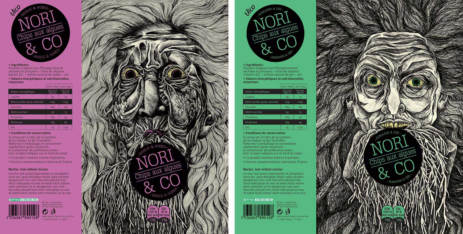 薯片包裝展開圖