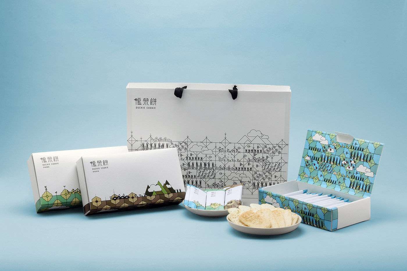 鴨米餅插畫包裝設計展示1