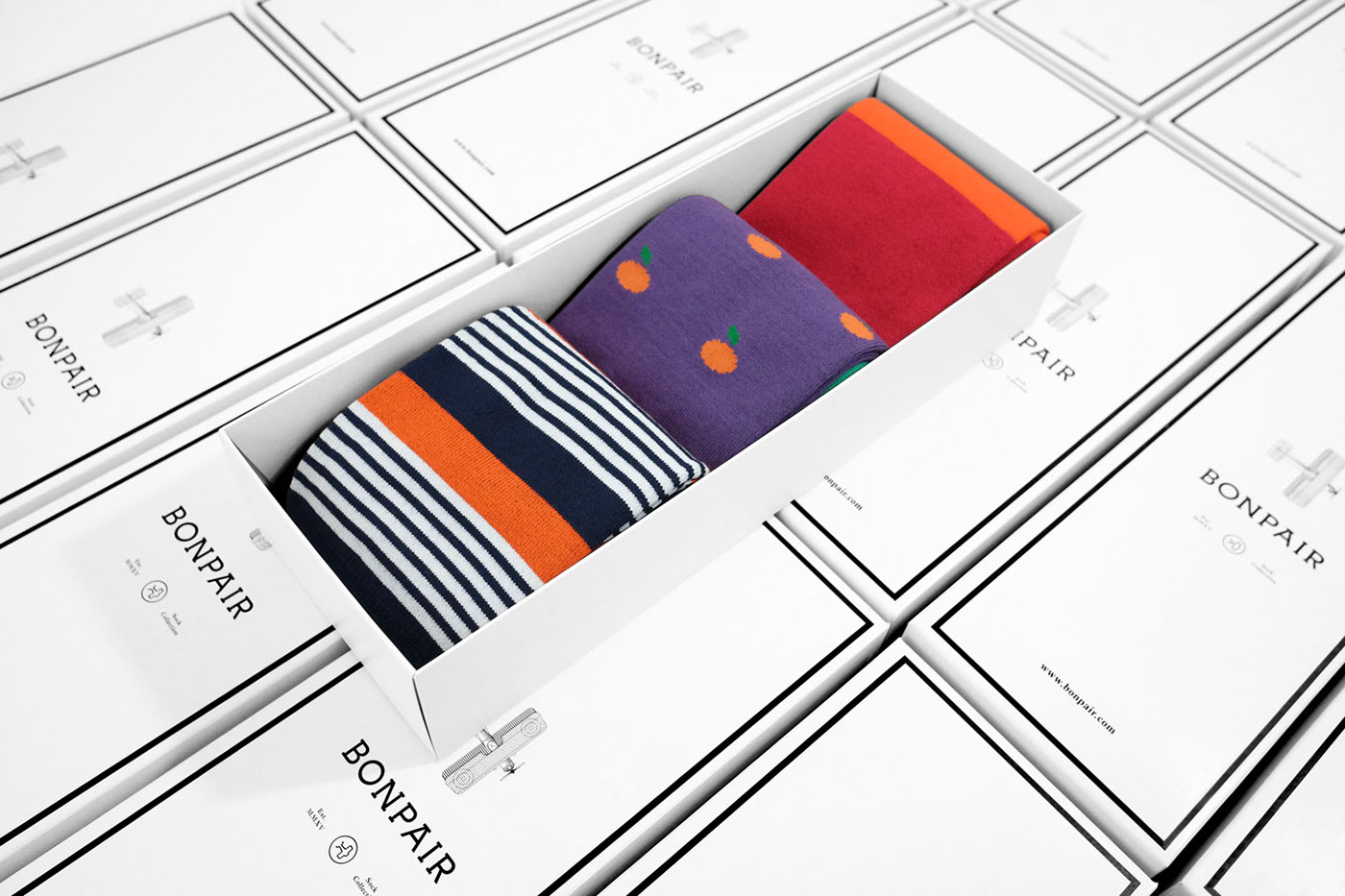 襪子簡約包裝設計