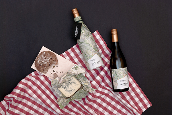 白葡萄酒插畫包裝設計 白葡萄酒插畫包裝設計