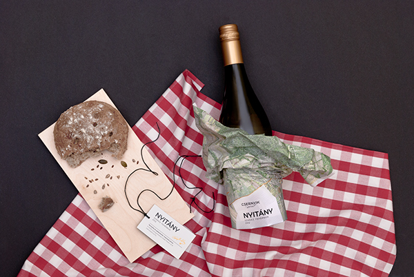 白葡萄酒插畫包裝設計 白葡萄酒插畫包裝設計