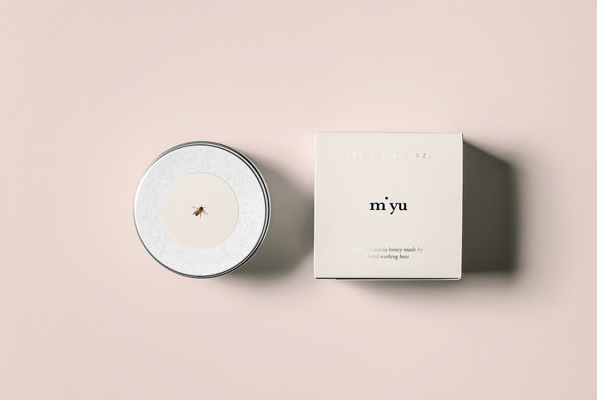  美優蜂蜜創意包裝設計俯視圖