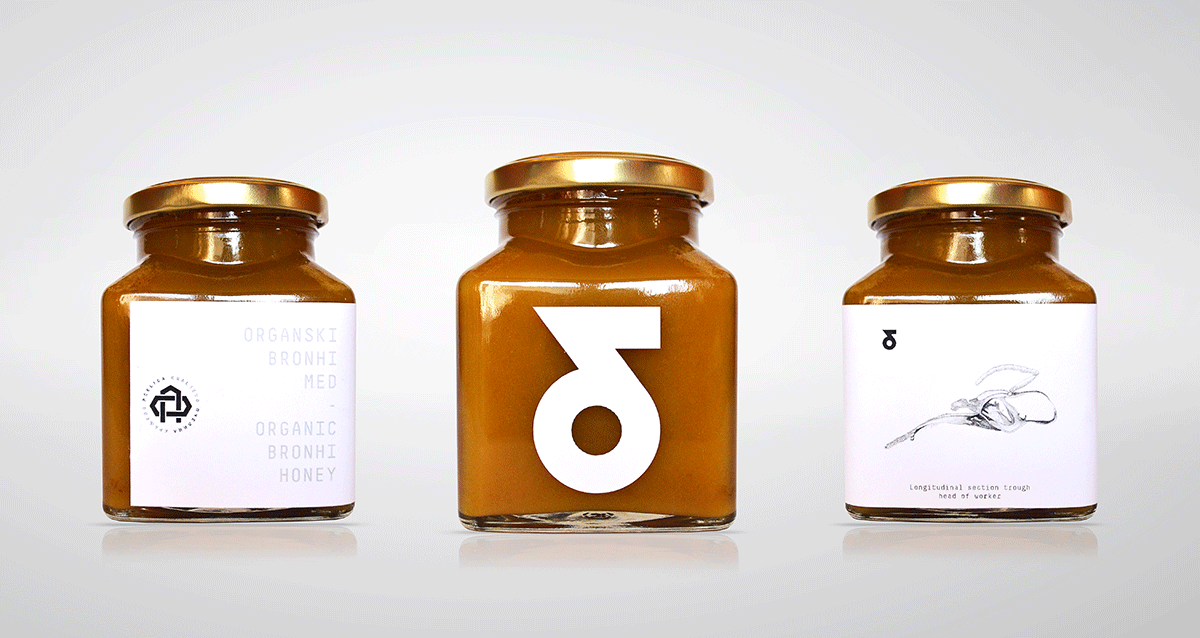 Education through design蜂蜜手繪包裝設計展示5