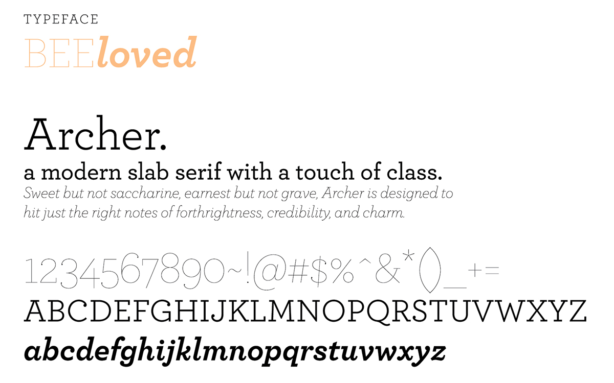 BEEloved honey蜂蜜創意包裝設計字體