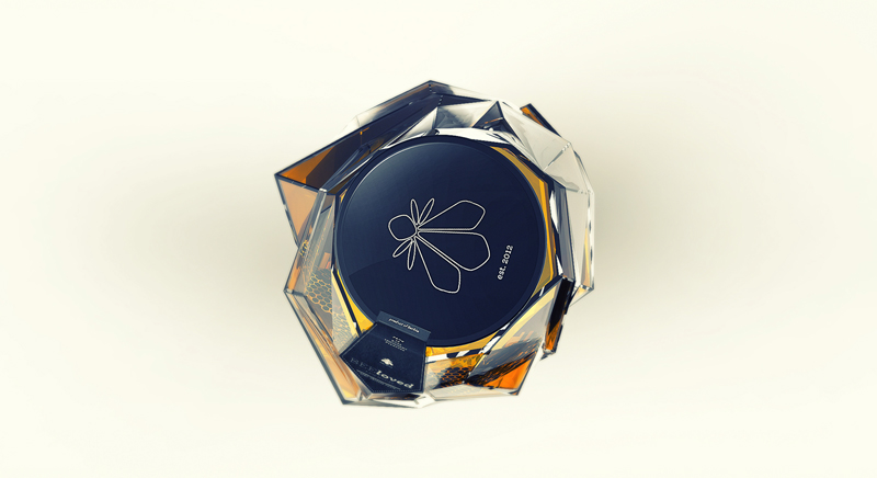 BEEloved honey蜂蜜創意包裝設計俯視圖