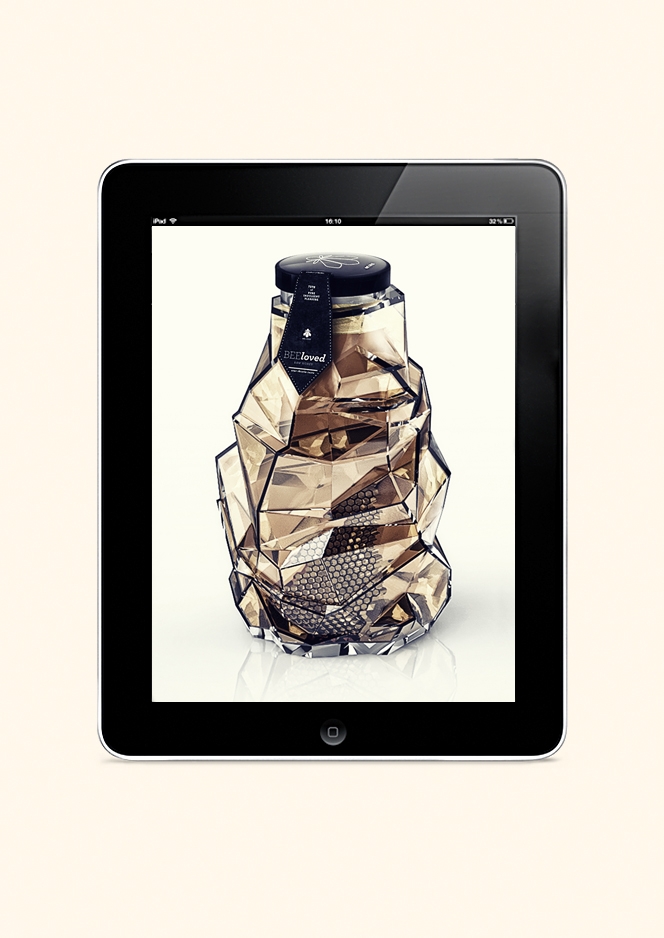 BEEloved honey蜂蜜創意包裝設計平板運用