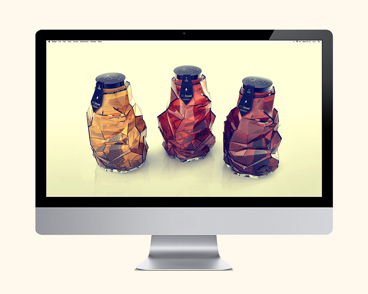 BEEloved honey蜂蜜創意包裝設計電腦運用2