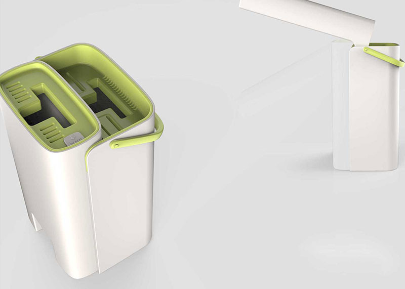 清潔家居-垃圾桶產品結構設計,產品外觀設計