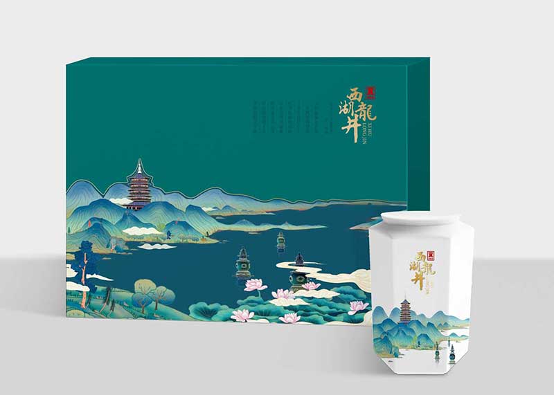 西湖龍井禮盒包裝設計