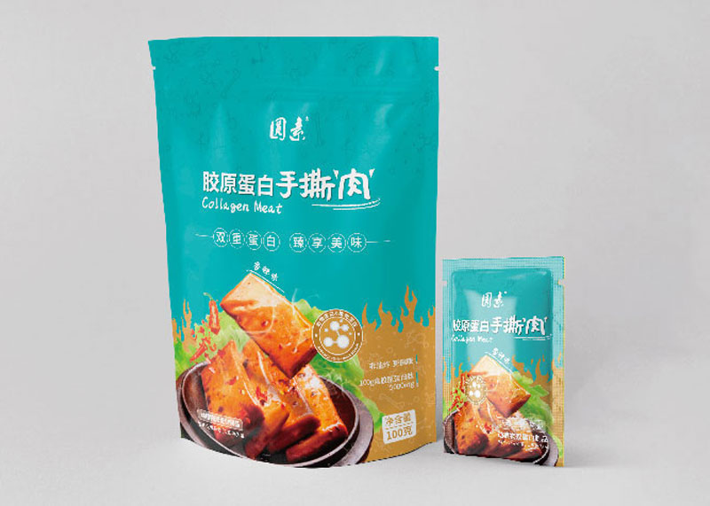 圓素膠原蛋白手撕肉包裝策劃設計