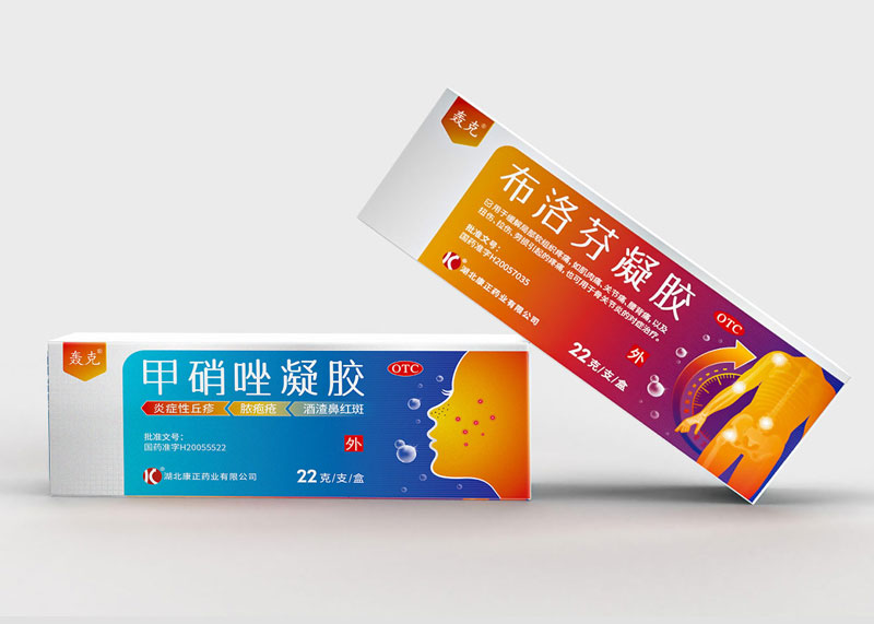 凝膠劑/乳膏劑/軟膏劑產品系列包裝設計